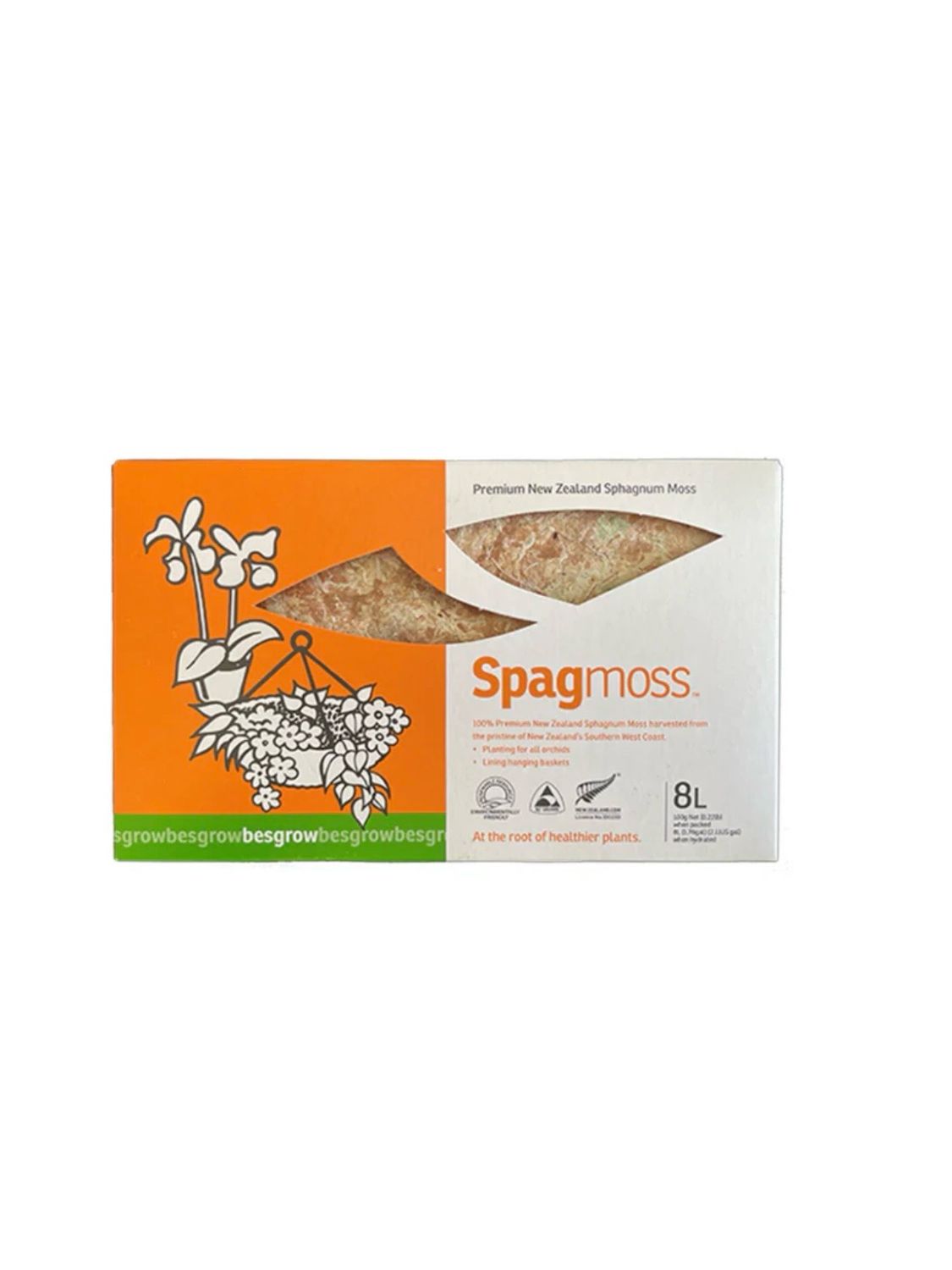 Besgrow Spagmoss 100g (8l) New Zealand Sphagnum Moss- Premium sphagnum mahovina s Novog Zelanda