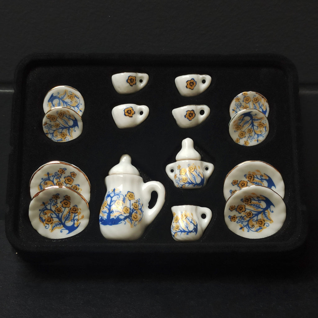 Dollhouse Minijaturni Keramički Set za čaj 1:12 (15kom) - Čarobna Jesen