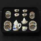 Dollhouse Minijaturni Keramički Set za čaj 1:12 (15kom) - Čarobna Jesen